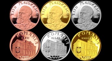 BNR lansează în circuitul numismatic trei monede cu Maiorescu